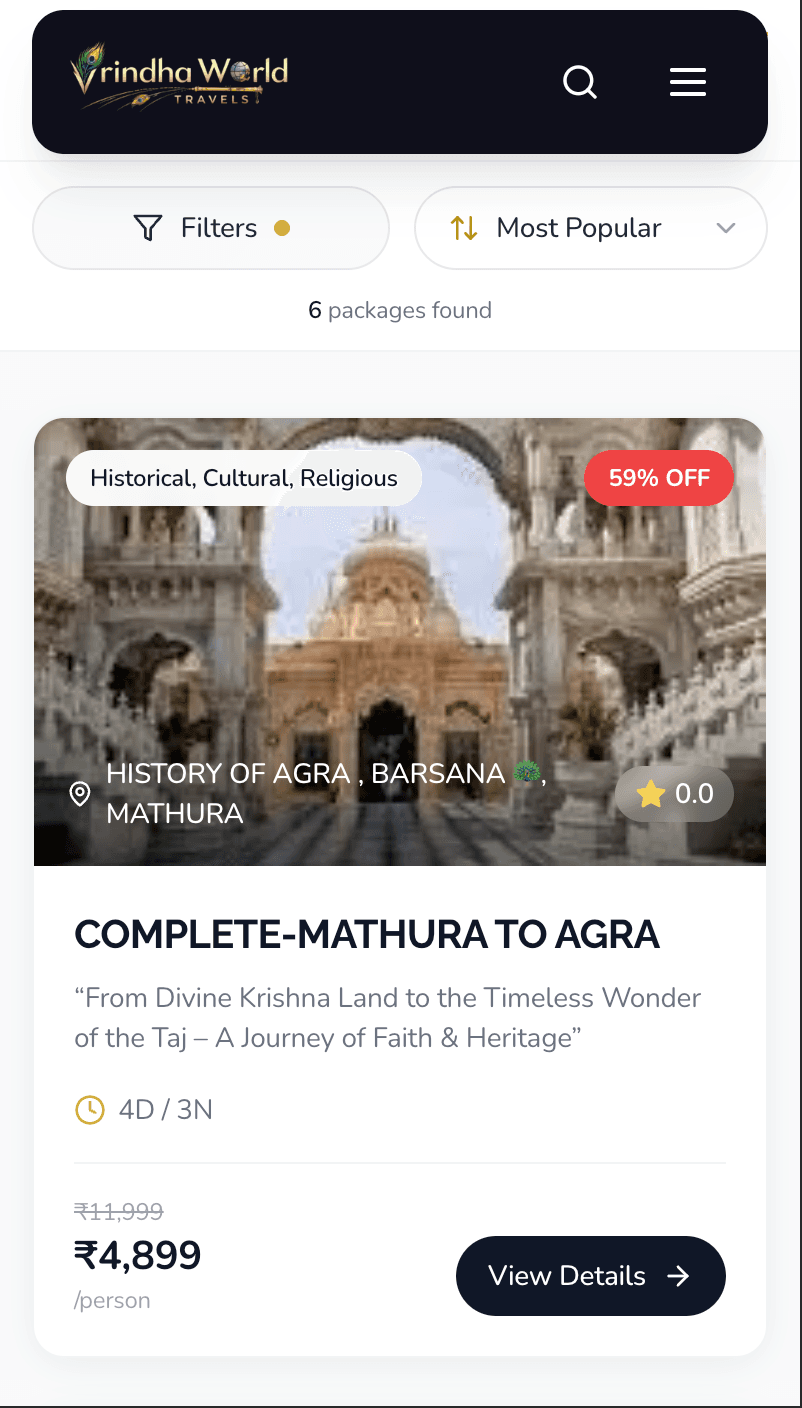 Vrindha World on mobile