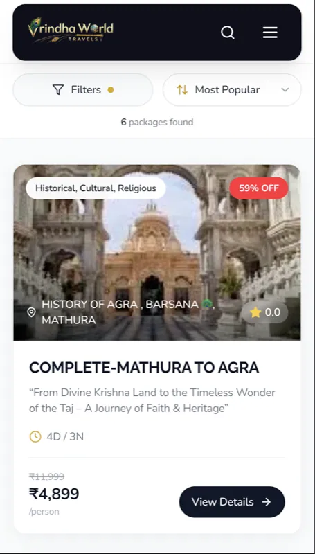Vrindha World on mobile